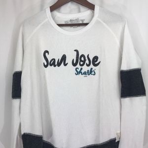 San Jose Sharks Womens Medium M Boyfriend Thermal